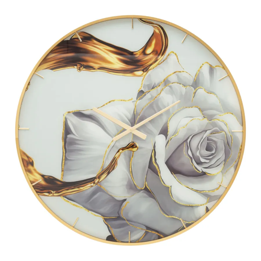 Zegarek GLASS ROSE 80X5 cm